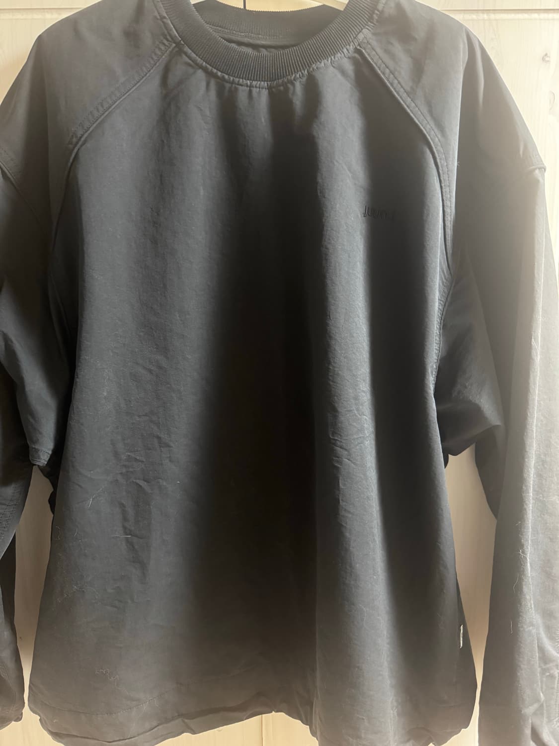 준지 Juun.J 덱스 파이핑 풀오버-블랙 L 팝니다 상품이미지3