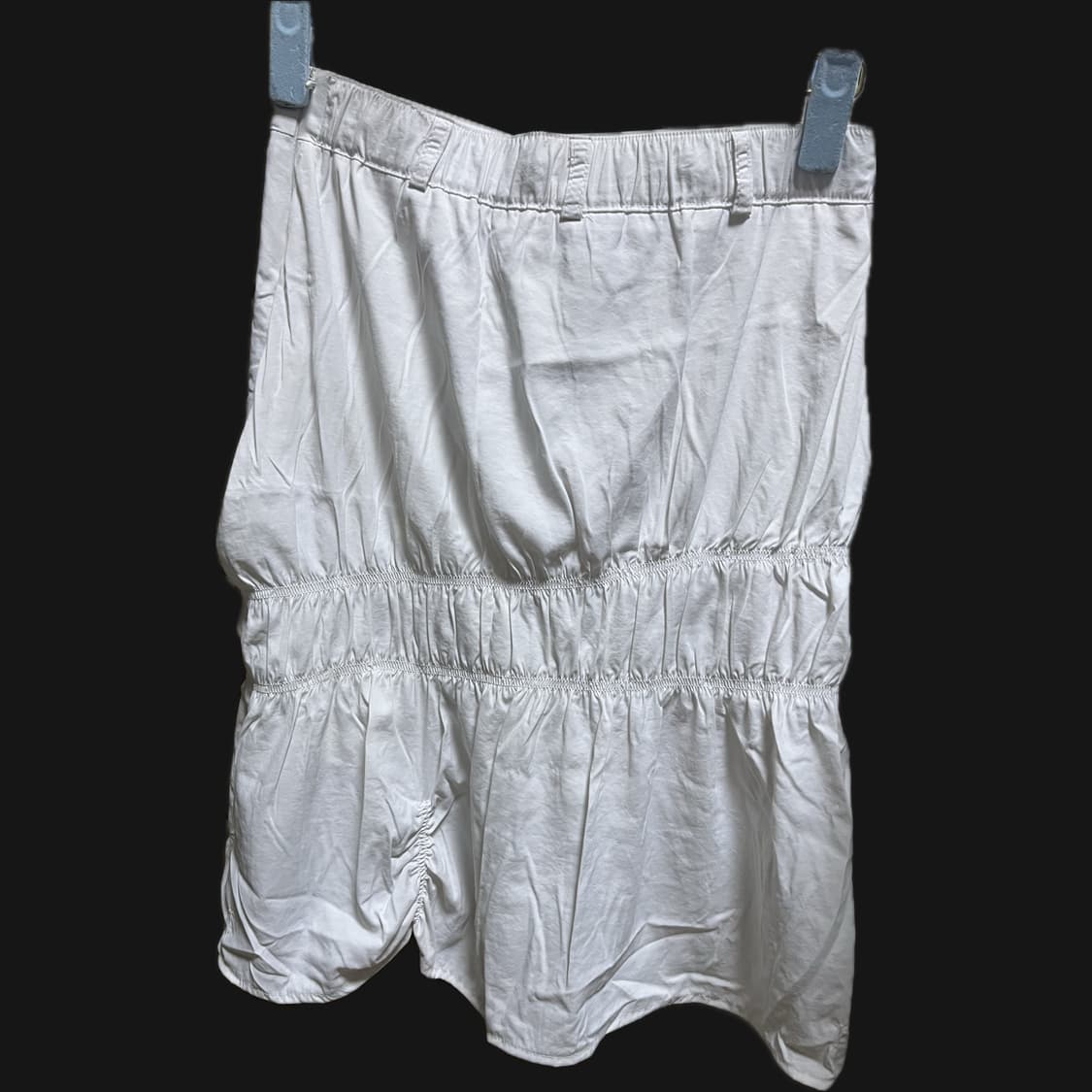 셔링 스모크 디테일 화이트 스커트 상품이미지2