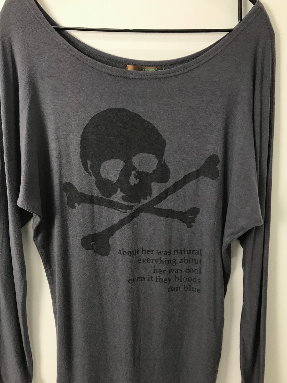 Mo’a Archive Skull Graphic Boat Neck Top 상품이미지4