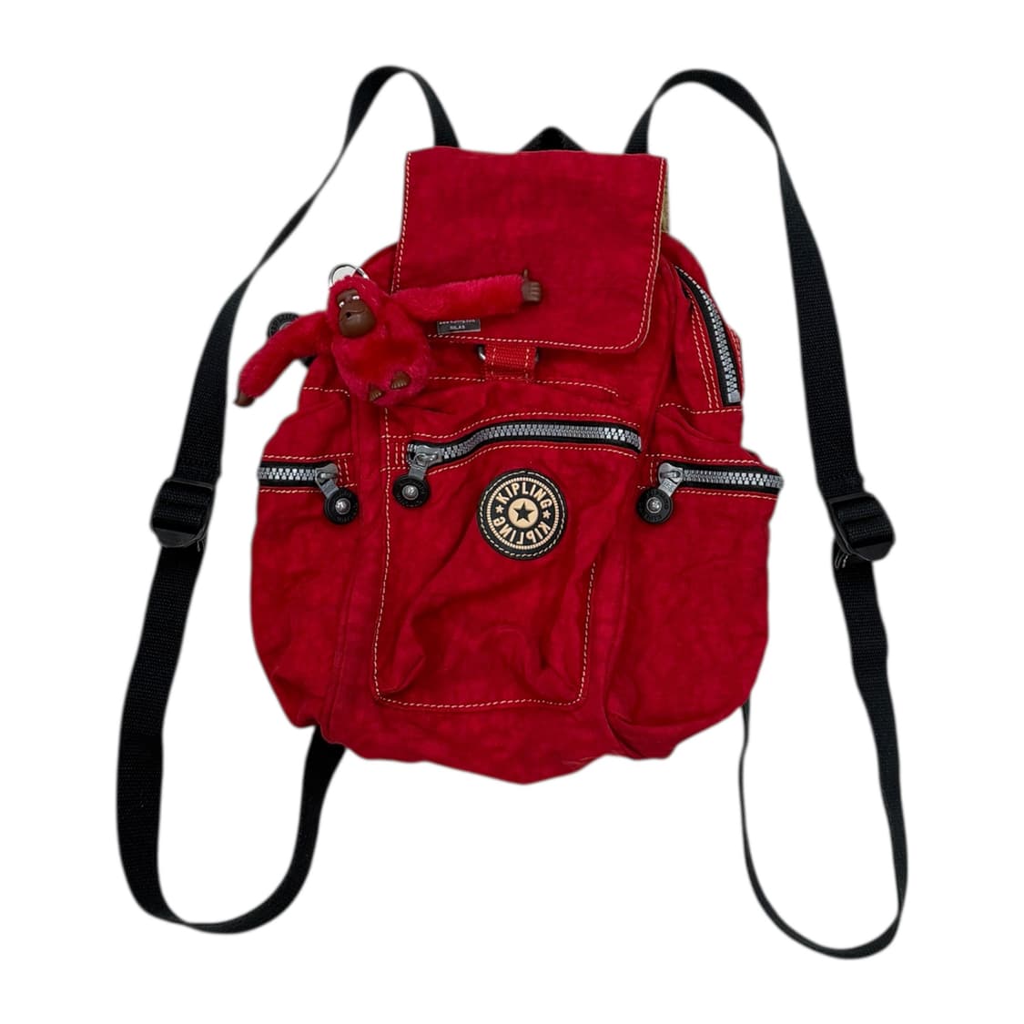 키플링 빈티지 Y2K 미니 레드 포켓 백팩 가방 상품이미지1