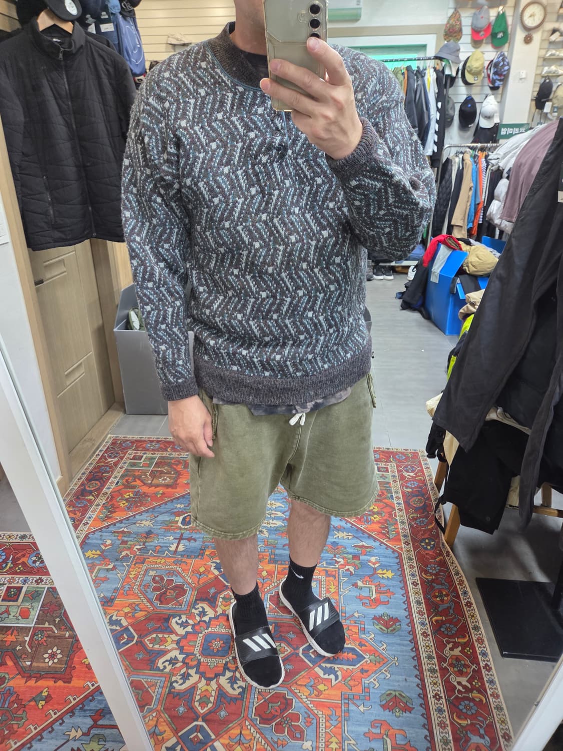 빈티지 zeppelin 90s 헨리넥 니트 xl 상품이미지6