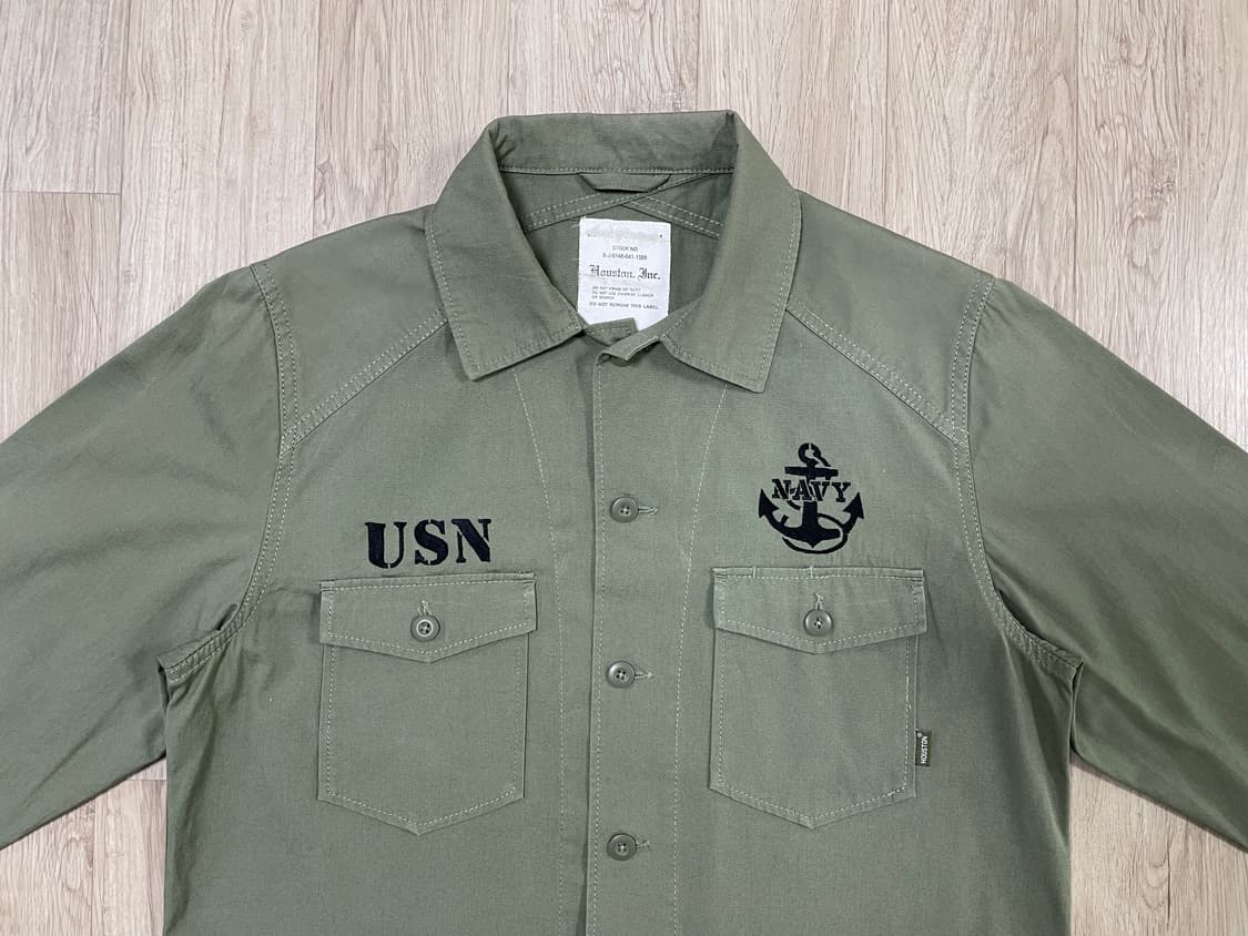 95~100) 50s 복각 휴스턴 미군 앵커자수 셔츠(RRL&LVC&폴로 상품이미지1