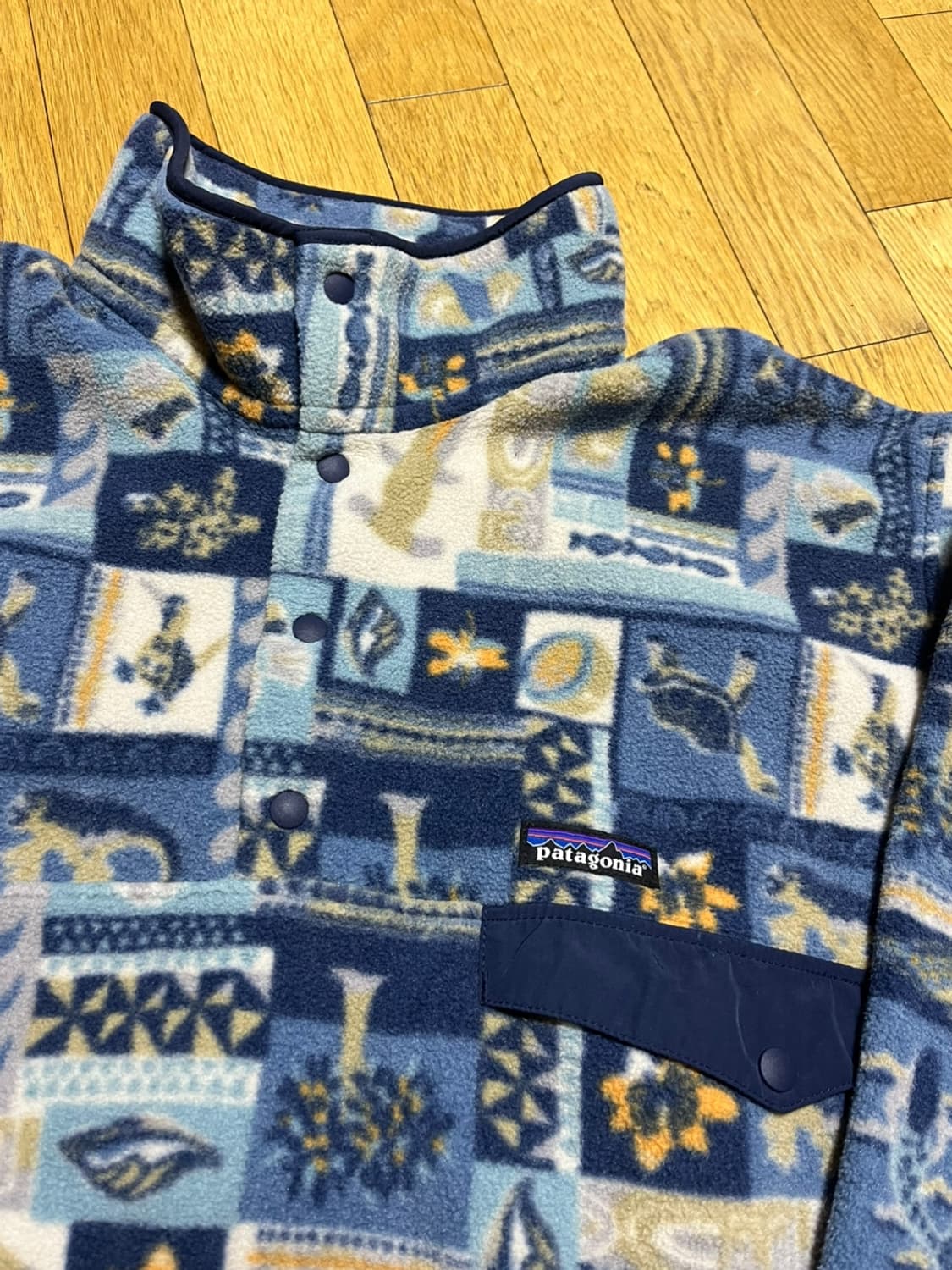 파타고니아 신칠라 패턴 아즈텍 후리스 플리스 아노락  상품이미지5