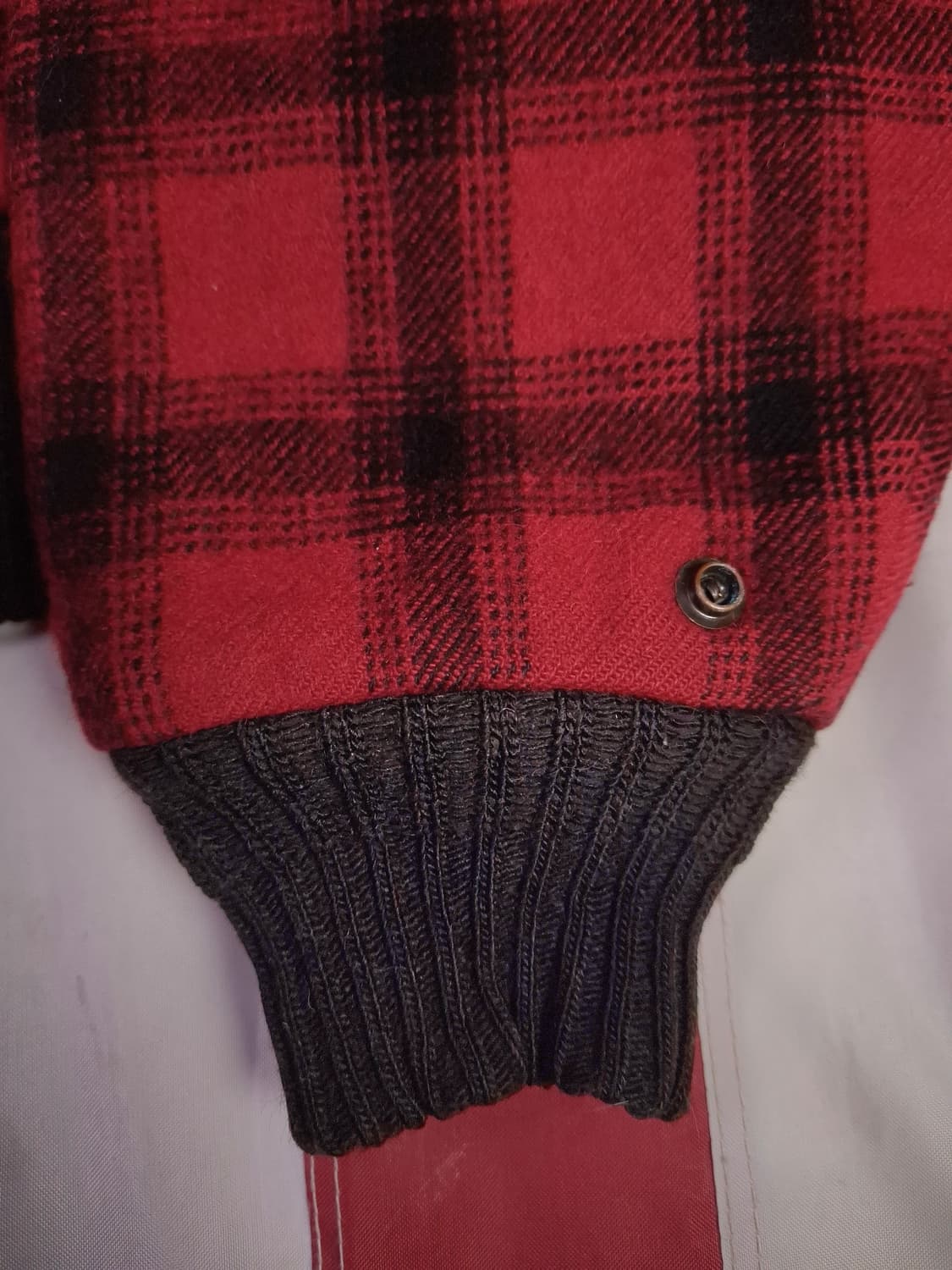 오리지날 80's 미국제조 울리치 울 버팔로체크 자켓 상품이미지4