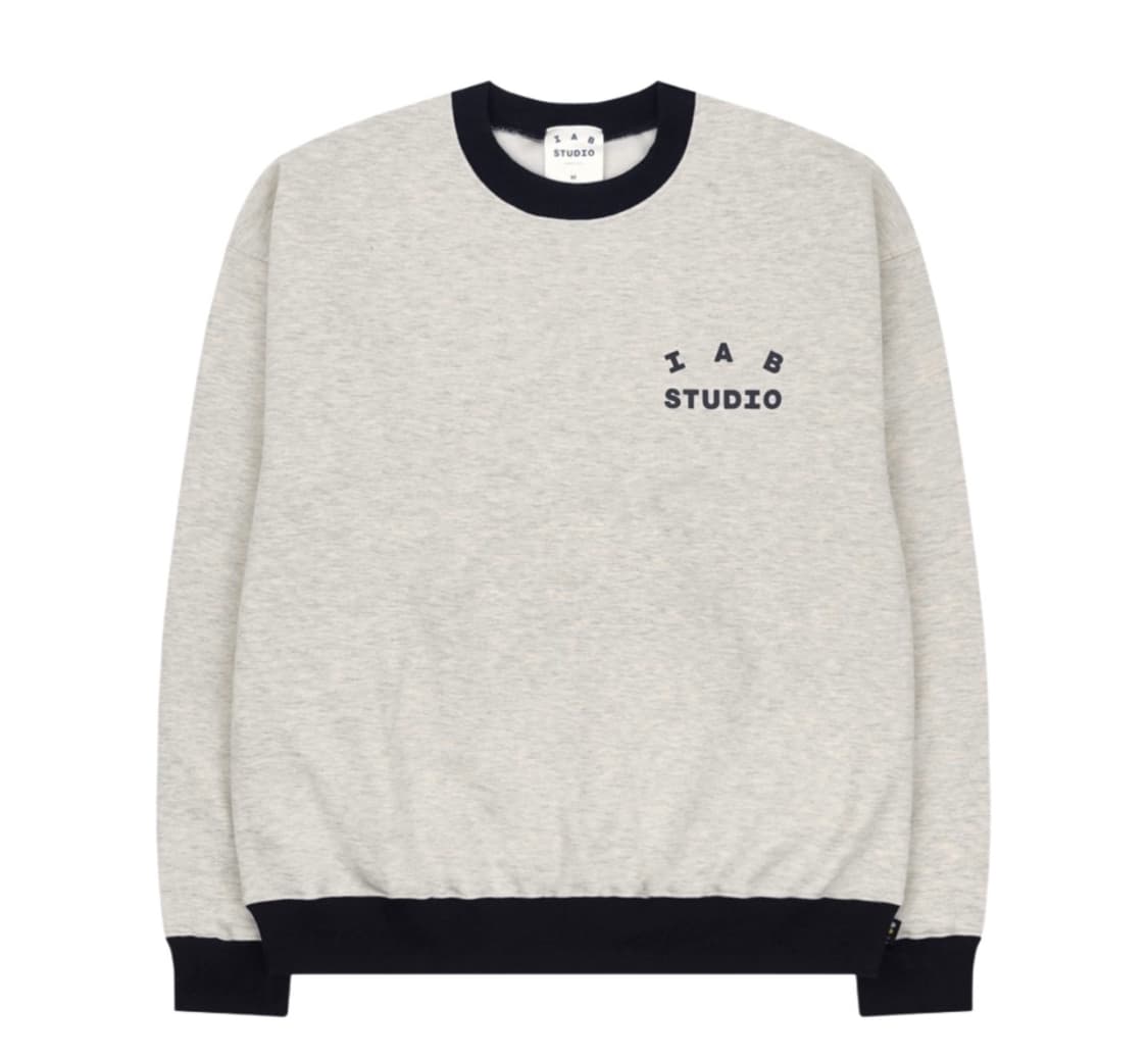 아이앱 스튜디오 스웨트셔츠 오트밀 네이비 - XL (새상품) 상품이미지1