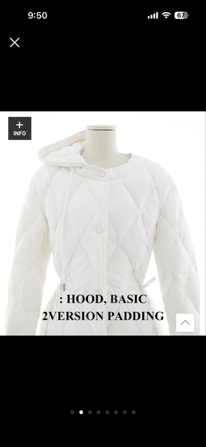 마리마켓 퀼팅 덕다운 롱패딩 상품이미지2