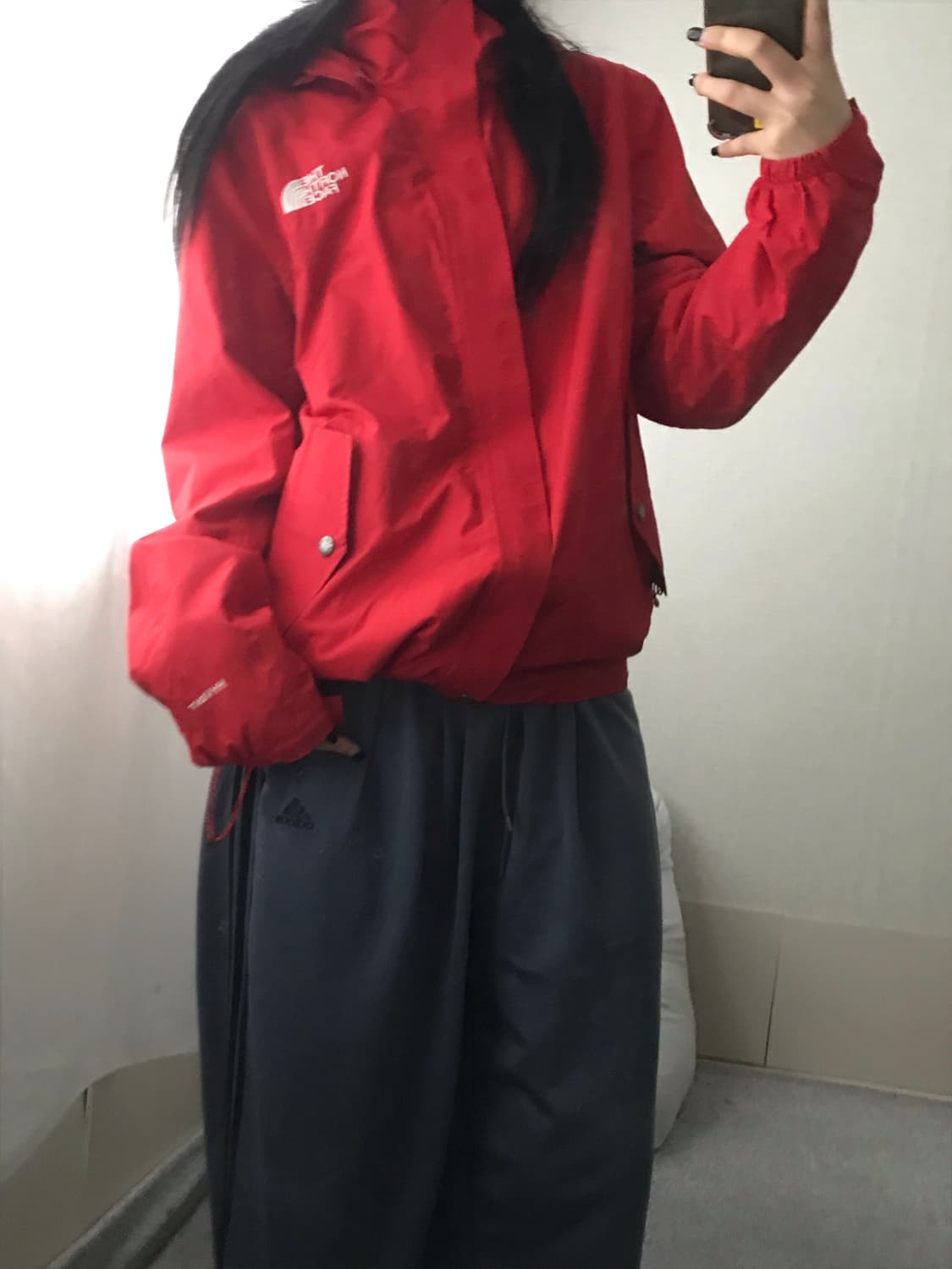 노페 레드 바람막이 상품이미지5