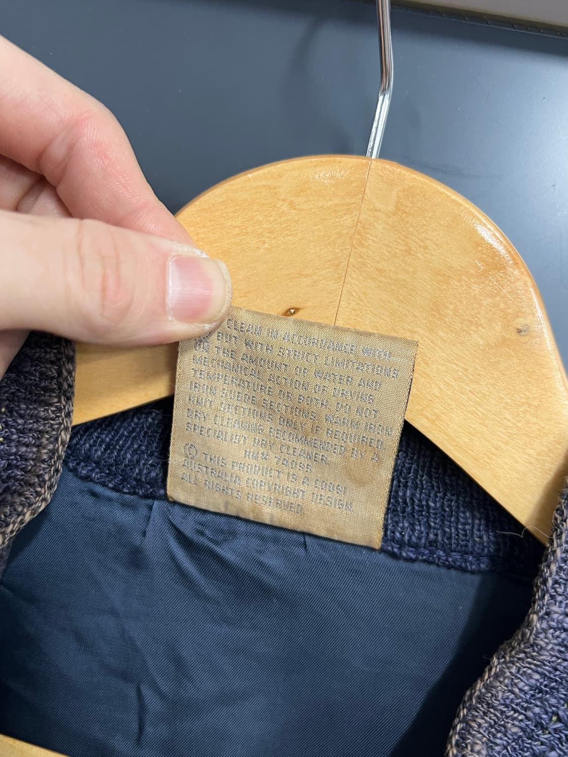 Coogi Vintage 쿠지 오리지널 클래식 케이블 꽈배기 니트 집업 상품이미지4