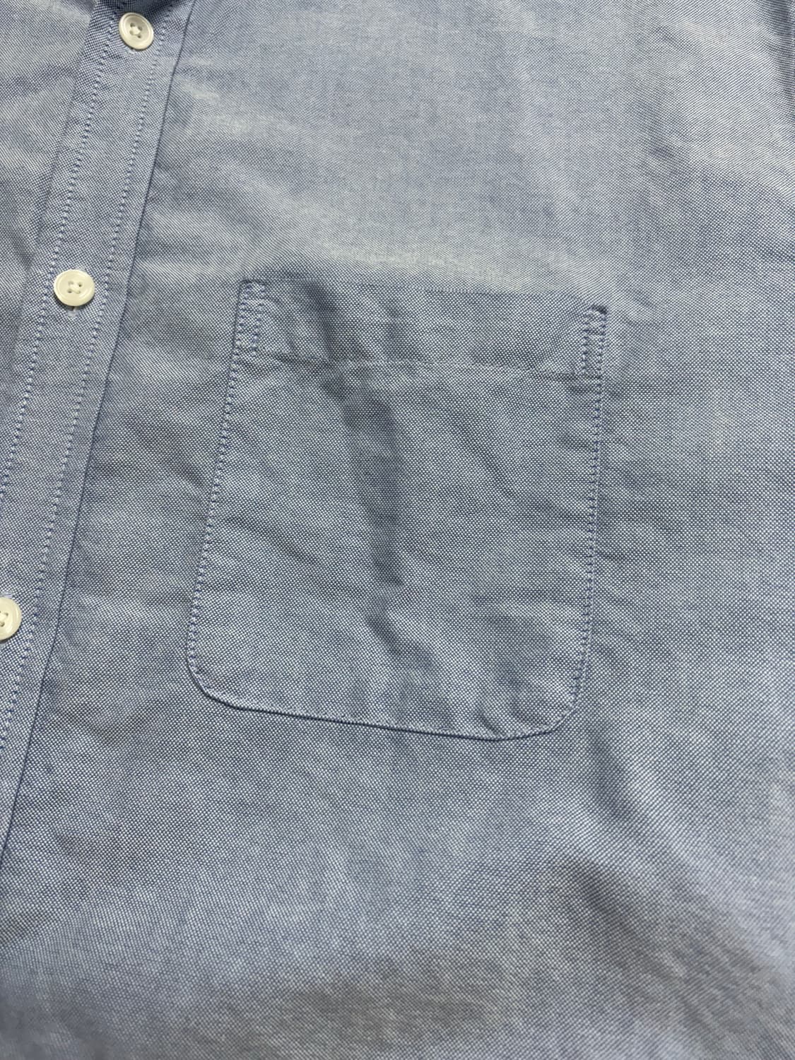 무신사 스탠다드 베이식 옥스포드 셔츠 스카이 블루 상품이미지5