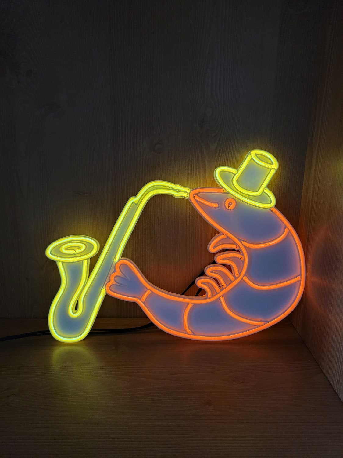 새우 색소폰 네온사인 led 램프 무드등 조명 상품이미지5