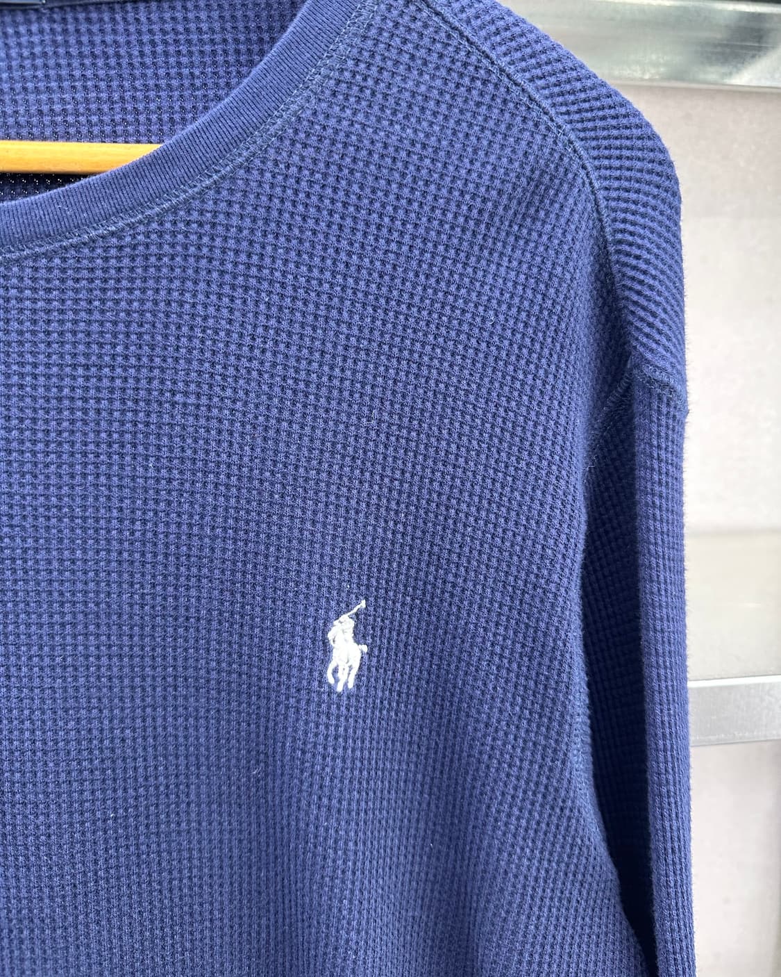 (2XL)폴로 와플 긴팔티-M2395 상품이미지2