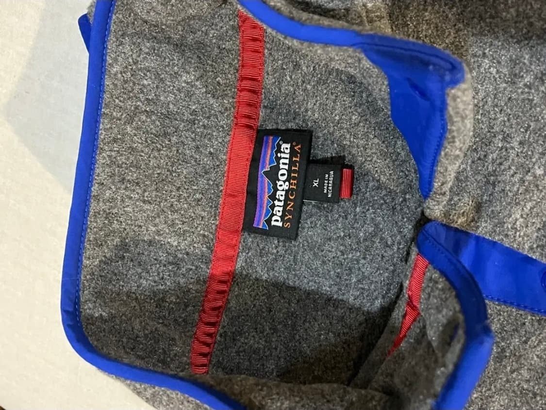 새상품 파타고니아 신칠라 니켈 블루 xl 플리스 후리스 맨투맨 아노락  상품이미지3