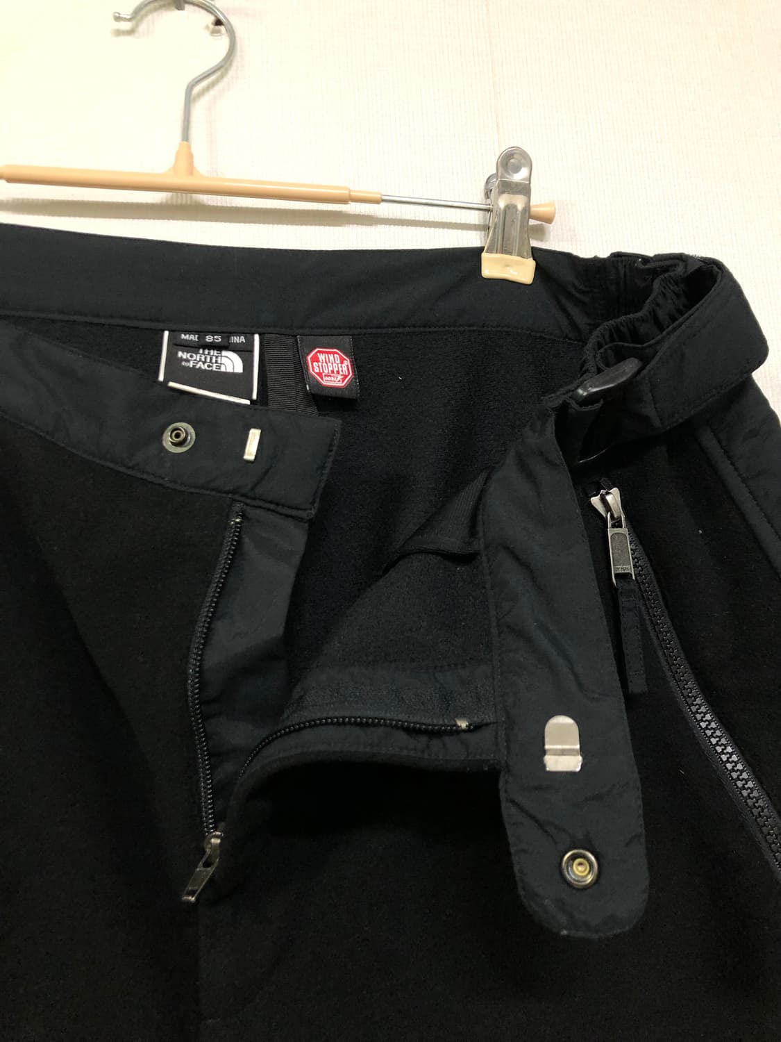 노스페이스 윈드스토퍼 나일론 플리스 겨울 방한 팬츠 L _ 블랙 상품이미지9