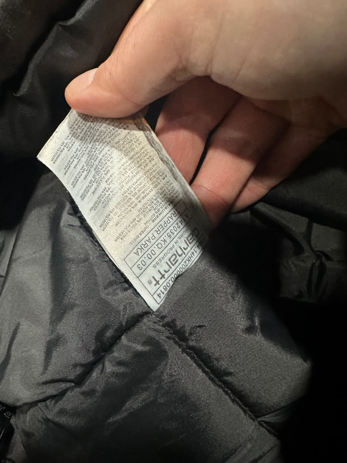 칼하트 앵커리지 패딩 xs 상품이미지4