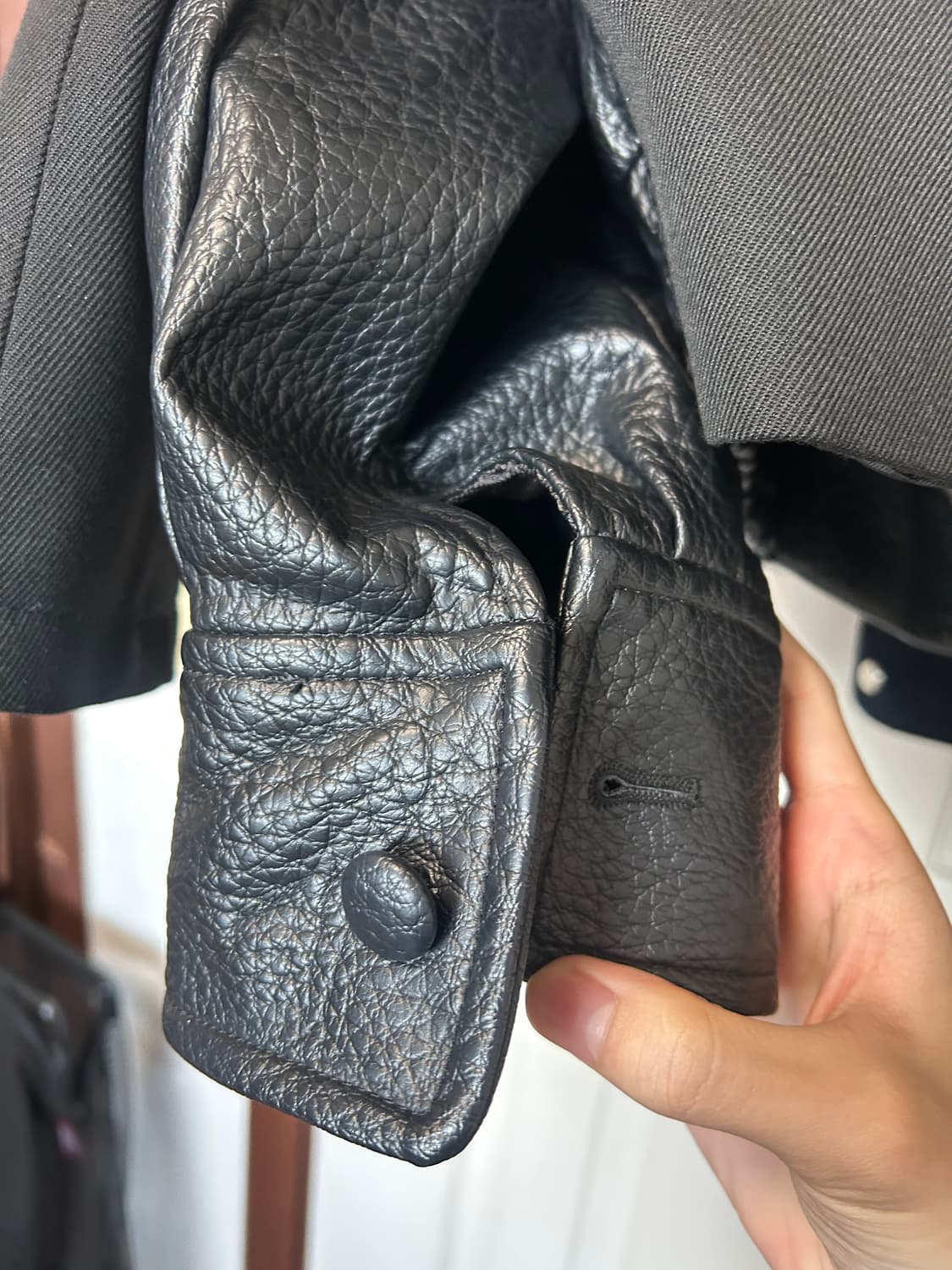 자라 생로랑맛 레더자켓 s 상품이미지2