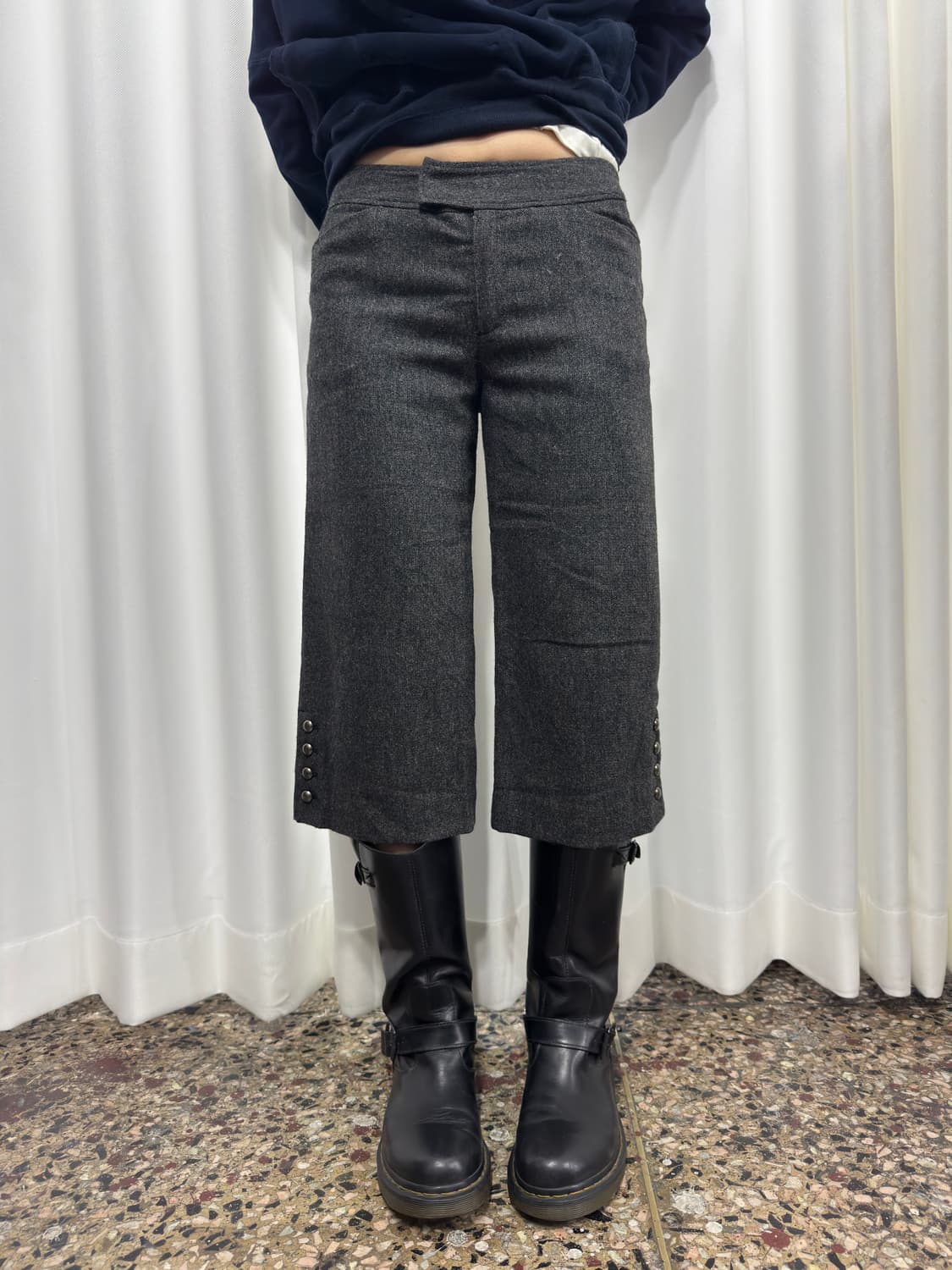 comme ca ism design wool half pants 상품이미지1