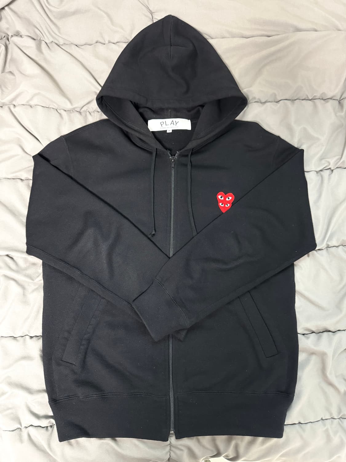 꼼데가르송 더블 와펜 후드집업 상품이미지1