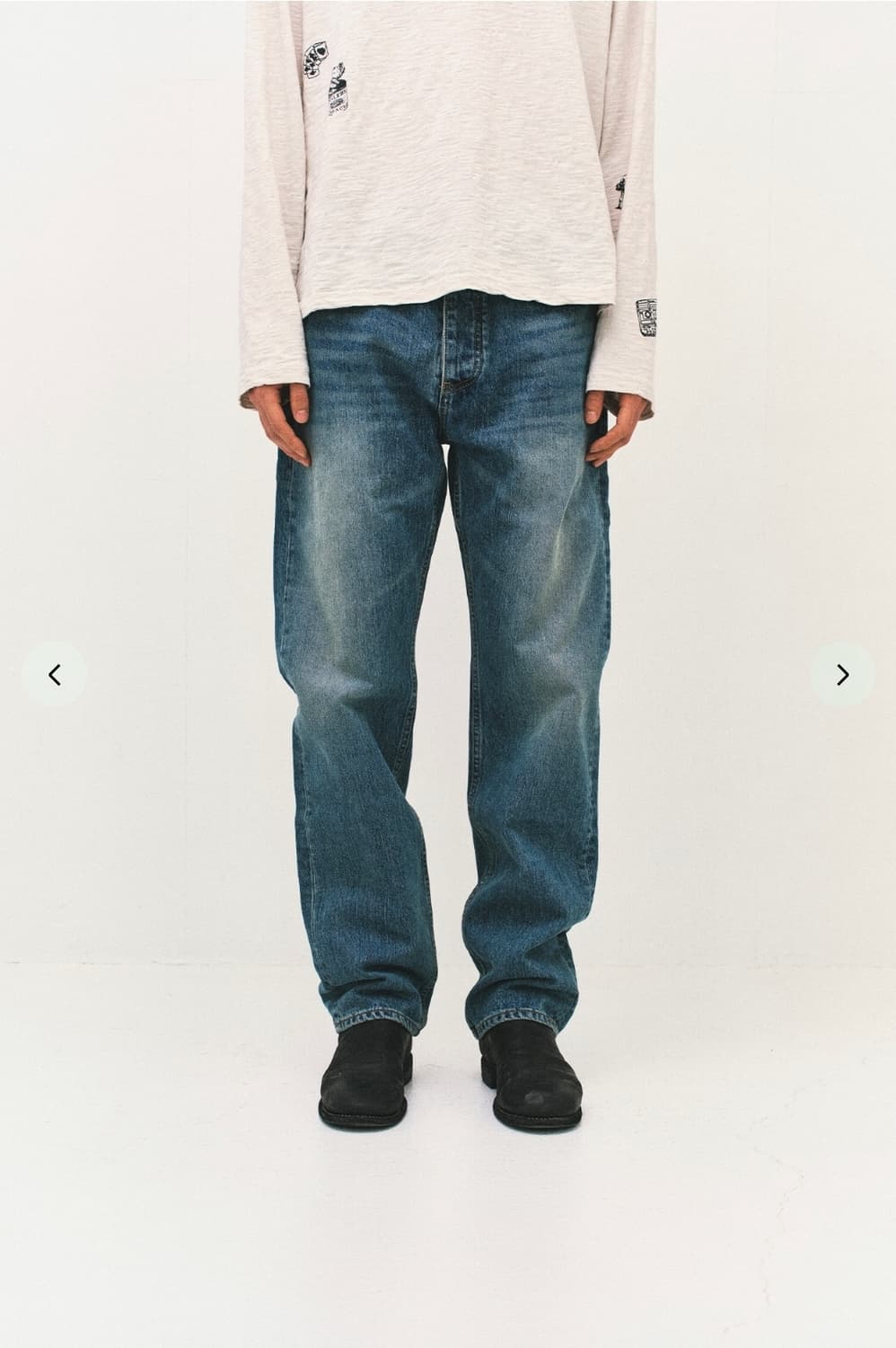 서피스에디션 로스트 스트레이트 데님 팬츠 S size 상품이미지5