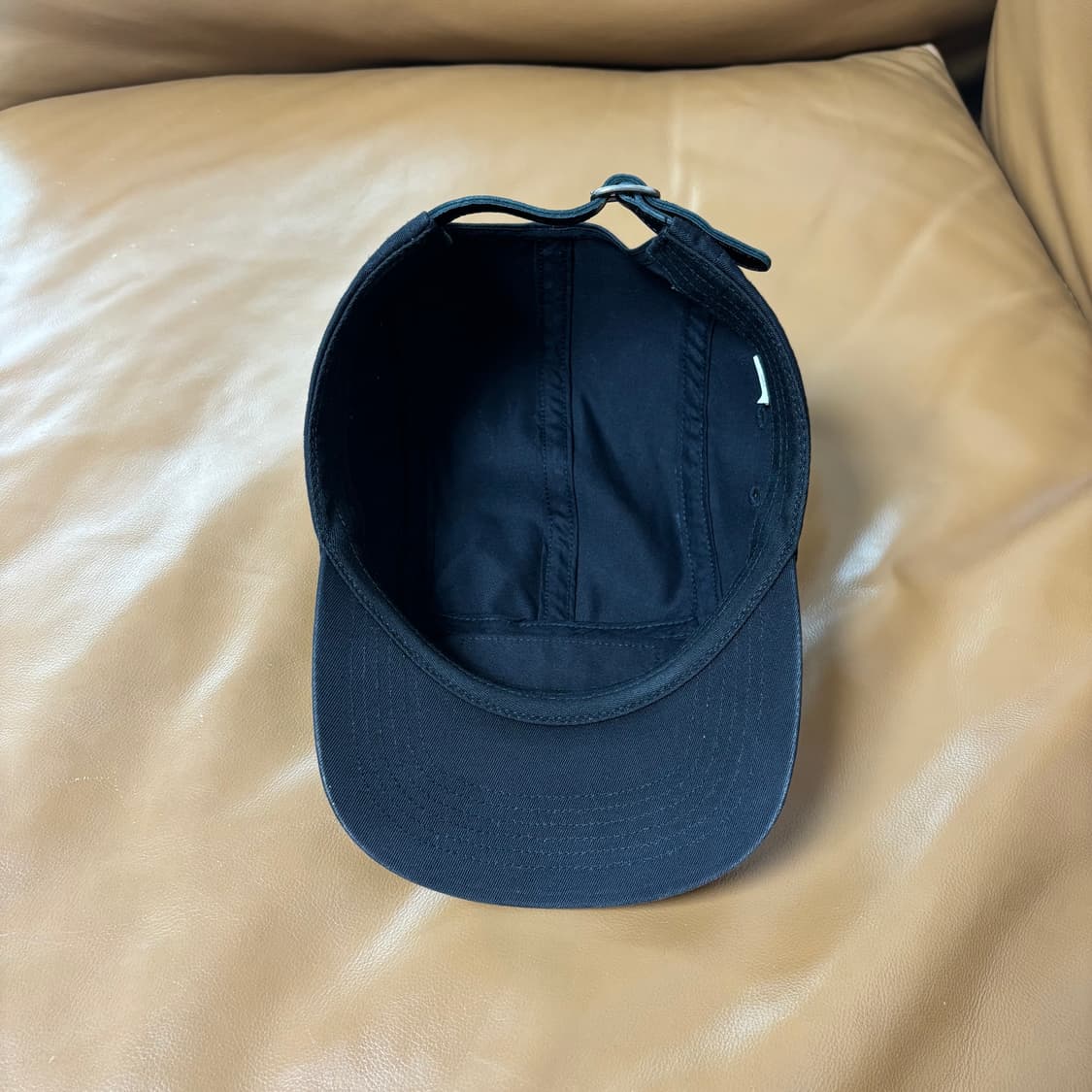 슈프림 캠프캡 모자 박스로고 워시드 블랙 상품이미지6