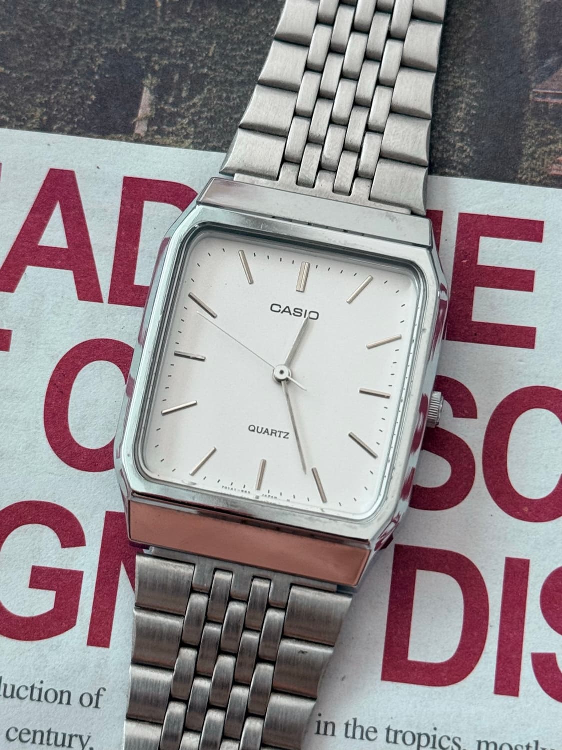 Casio 카시오 쿼츠 스퀘어 1980-1990 상품이미지1