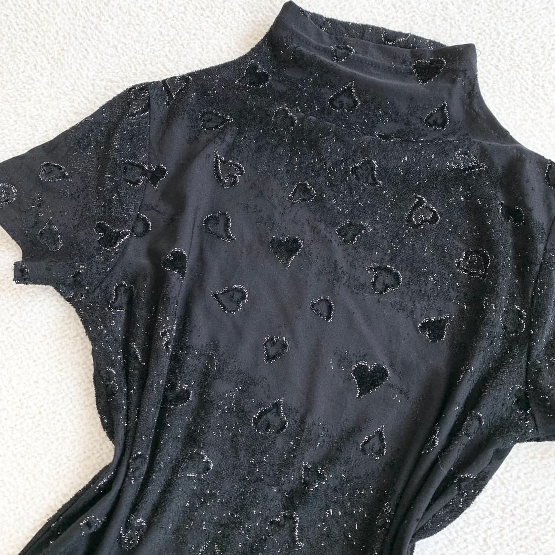 블랙페어리 ♥ 하트 글리터 반폴라 t 상품이미지2