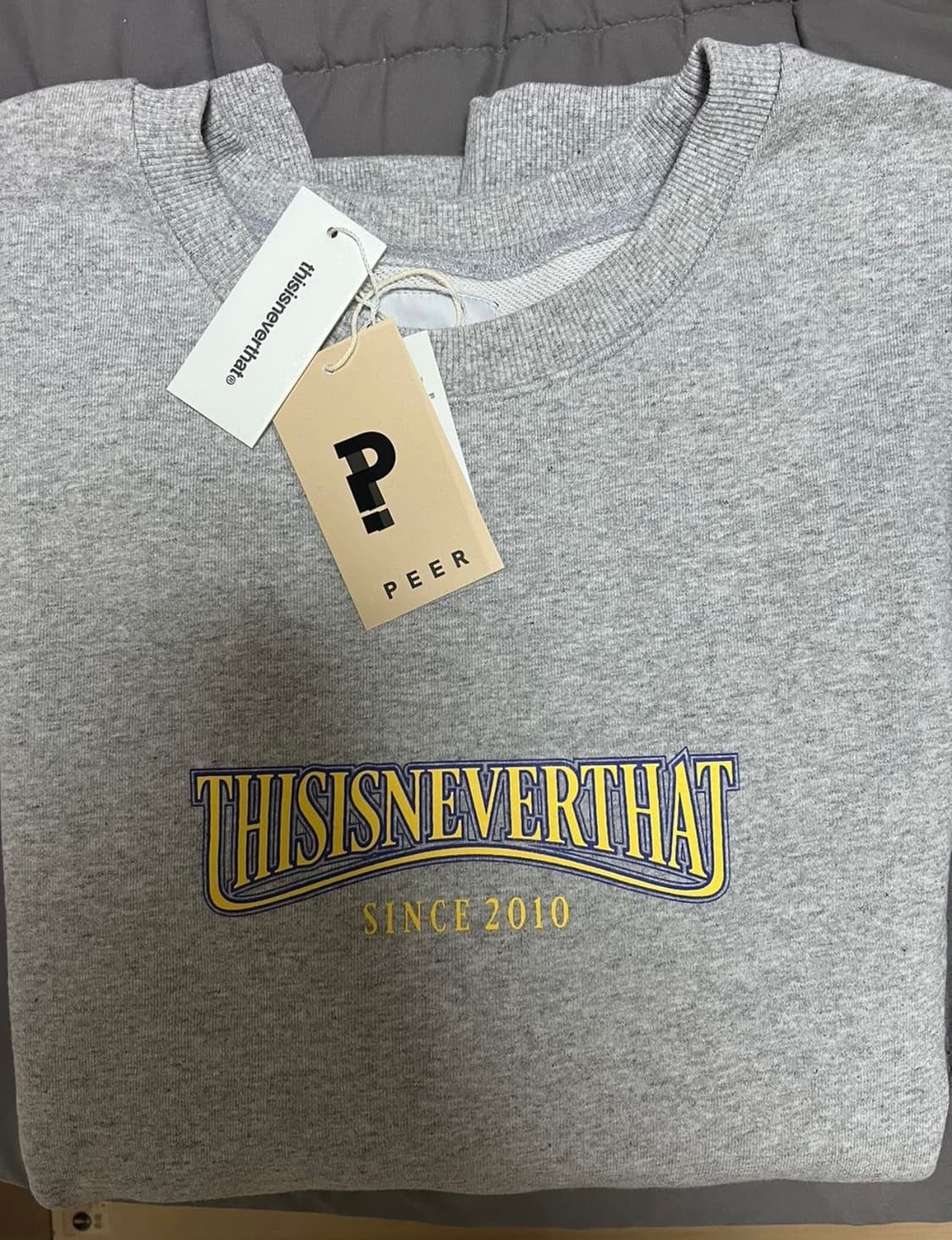 디스이즈네버댓 맨투맨 XL 새상품 상품이미지1