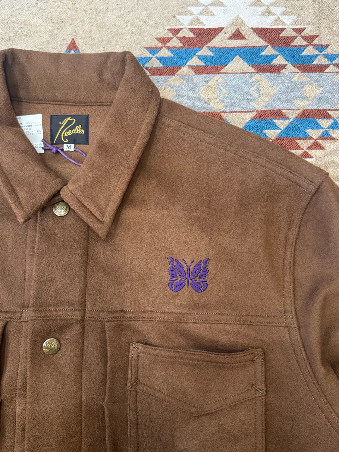 [M][100] 니들스 페니 진 자켓 신세틱 스웨이드 브라운 상품이미지3