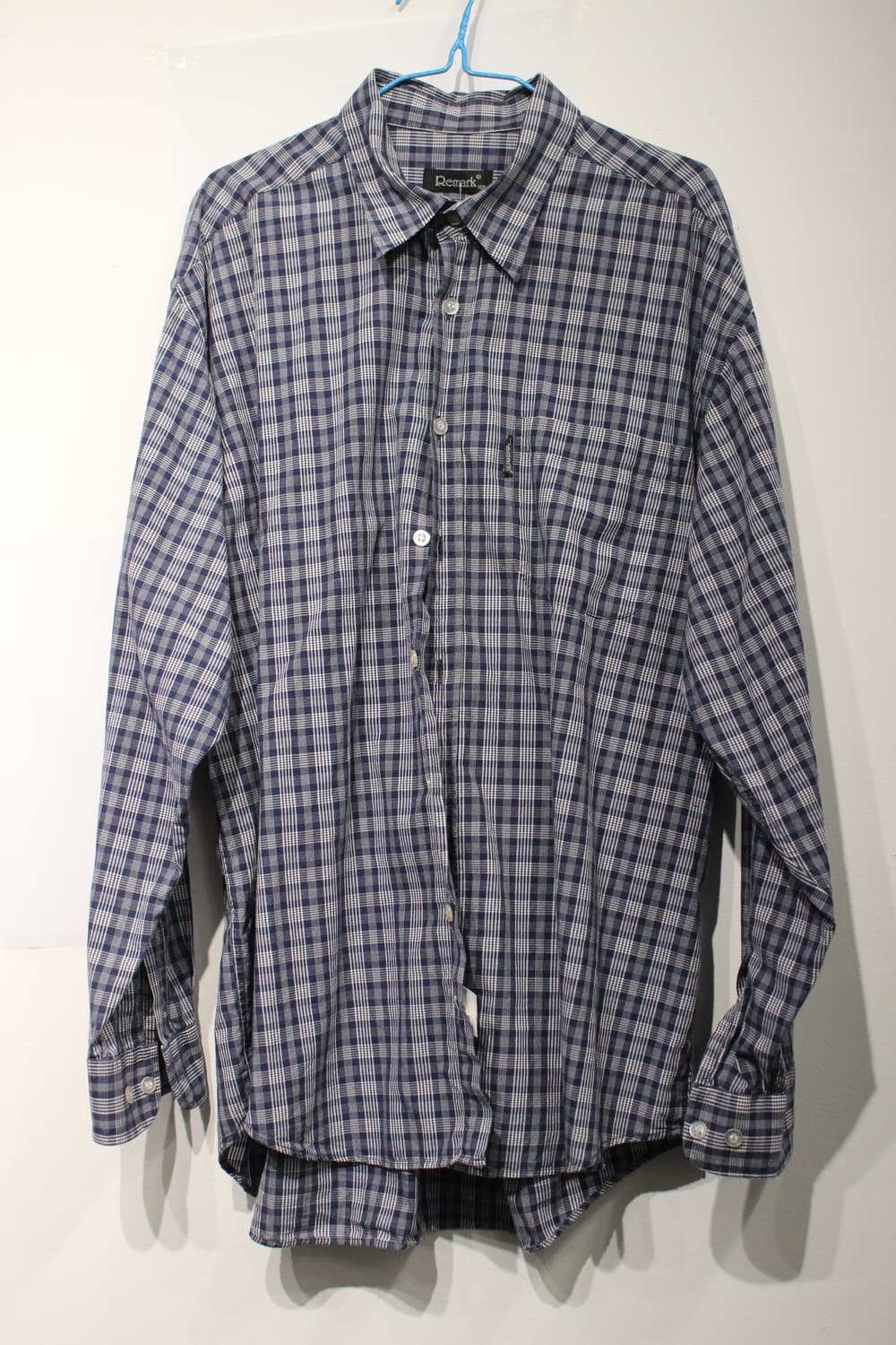 243. 네이비 체크 셔츠 상품이미지1