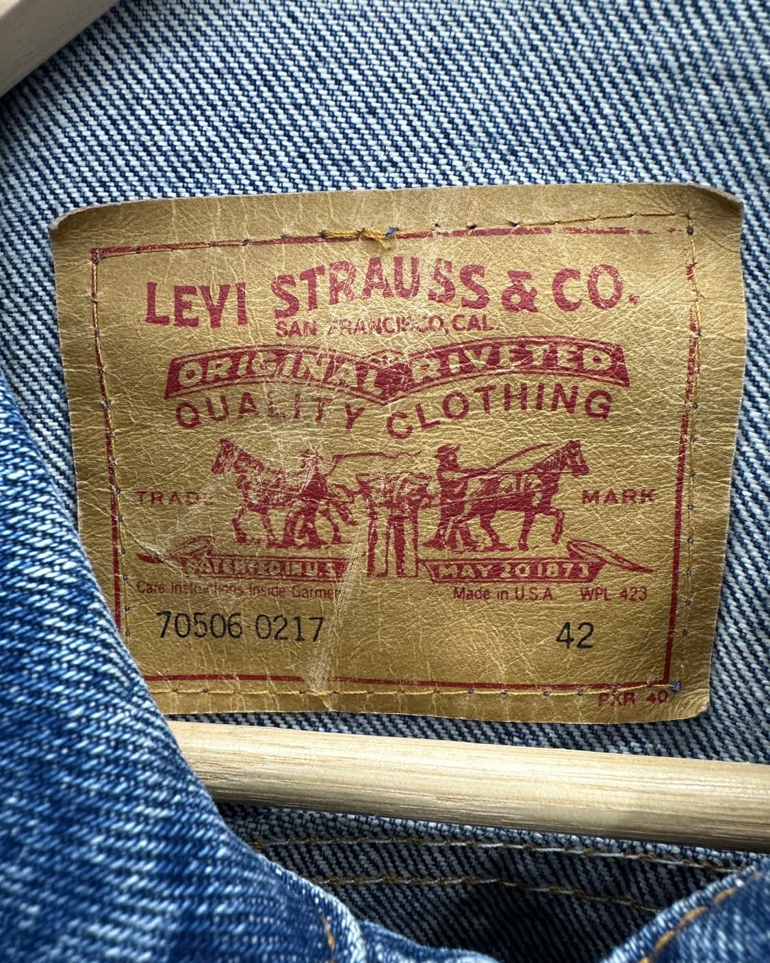 (XL)80~90'S 리바이스 USA 트러커 자켓-M1170 상품이미지2