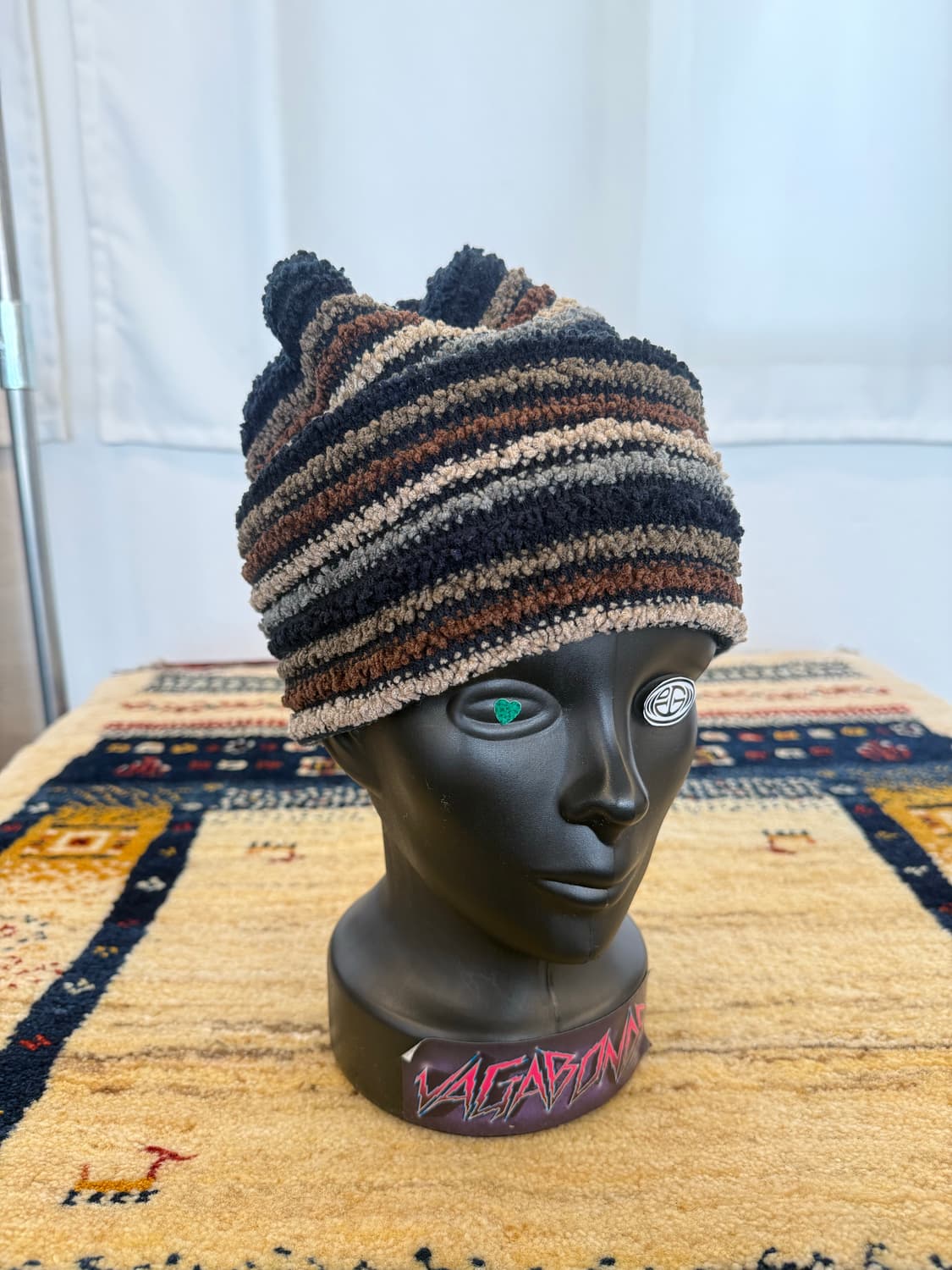 빈티지 스트라이프 파일원단 비니 상품이미지5