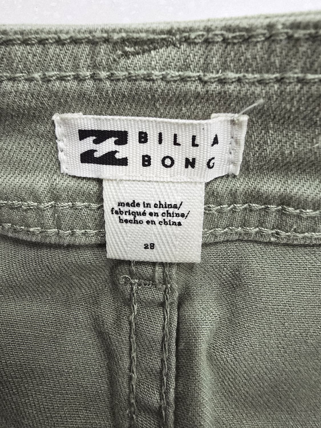 billa bong 올리브 그린 와이드 데님 팬츠28 상품이미지7