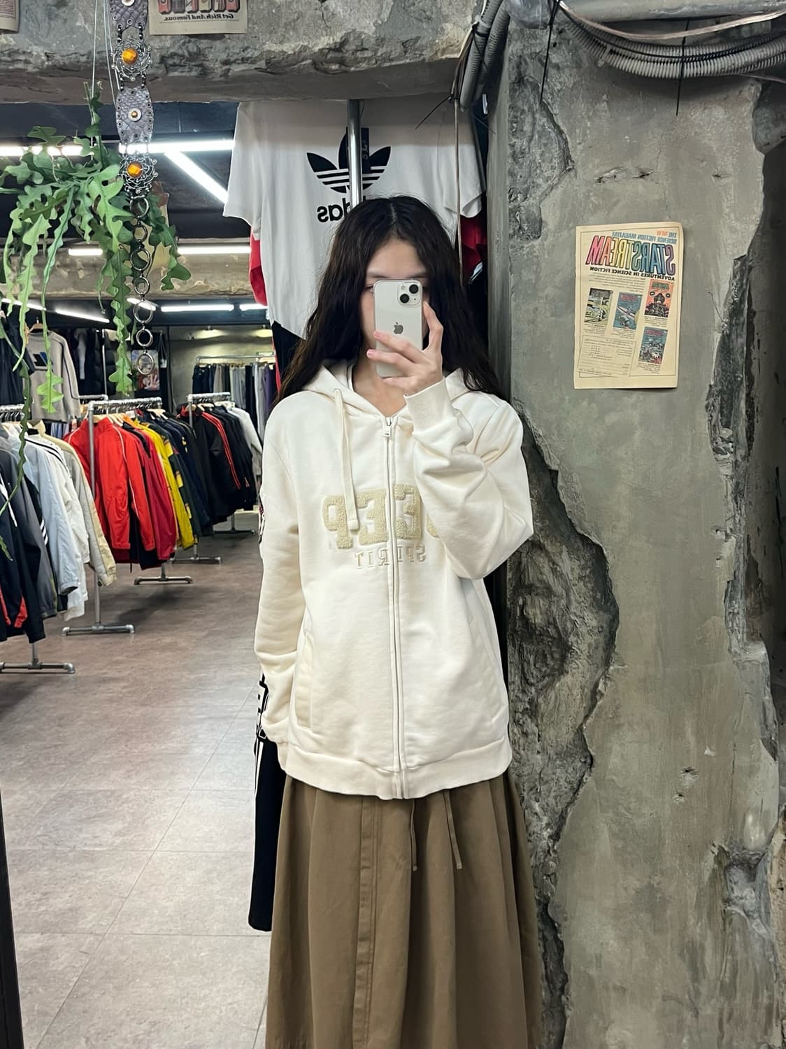 지프 후드집업 아이보리 L #csz1865 상품이미지2