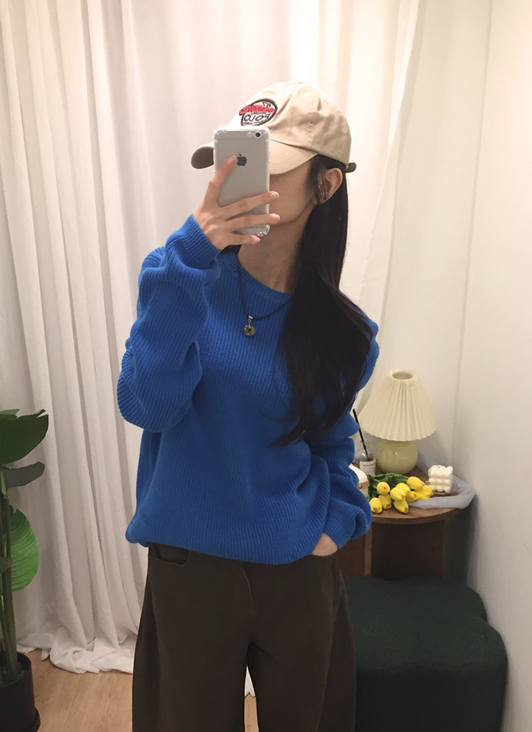 여성 자라 오버핏 라운드니트 100 상품이미지2