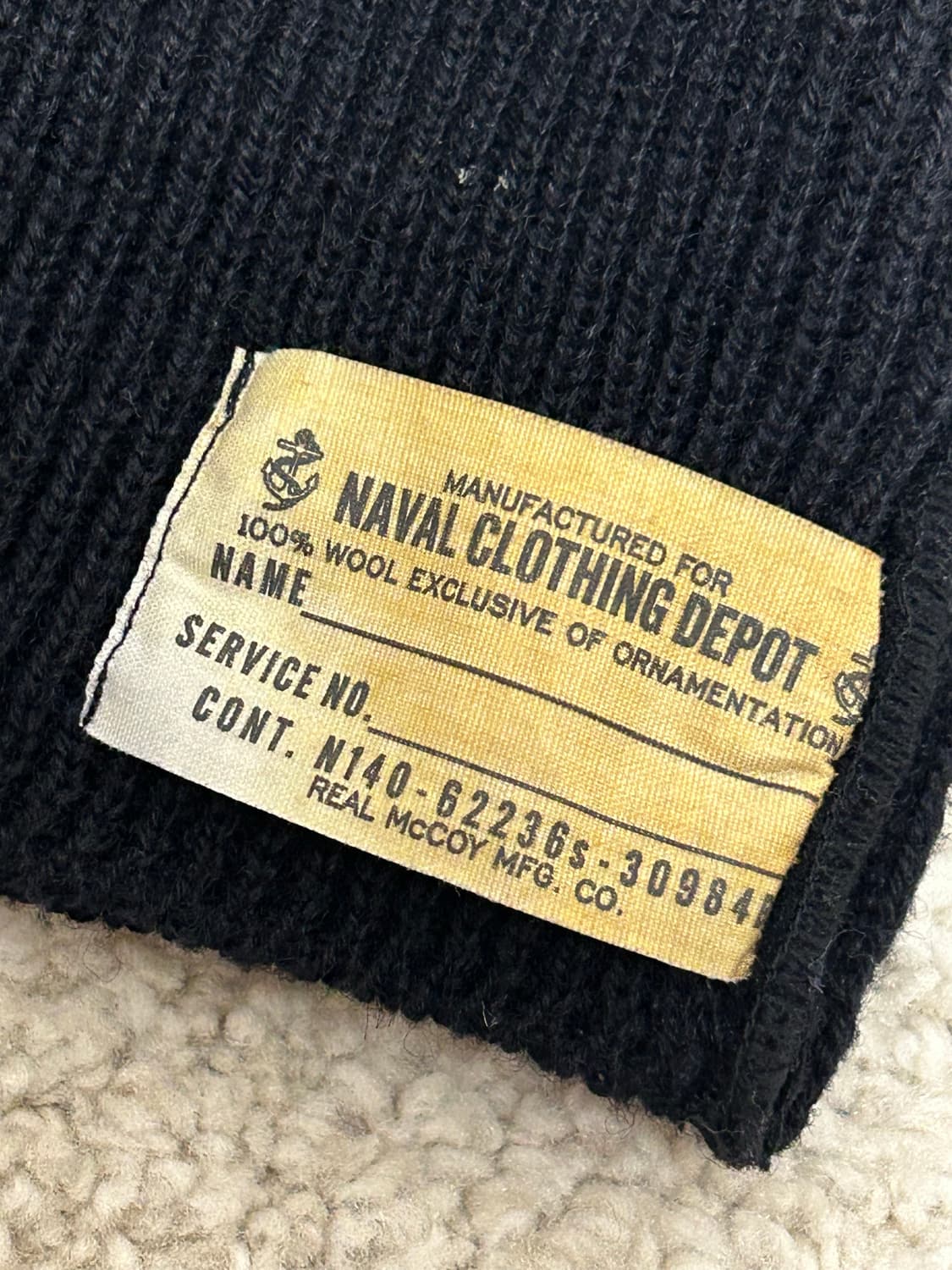 리얼 맥코이 U.S. NAVY WATCH CAP 상품이미지4