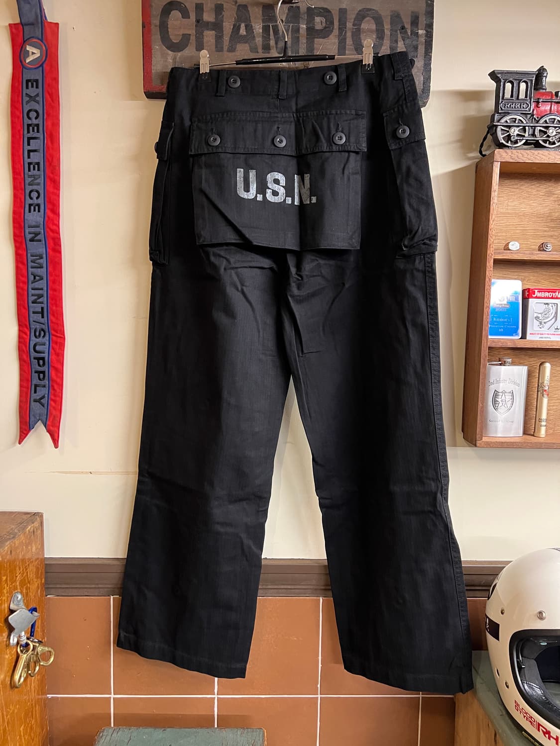 USN P44 Monkey Pants Reproduction Black 상품이미지7