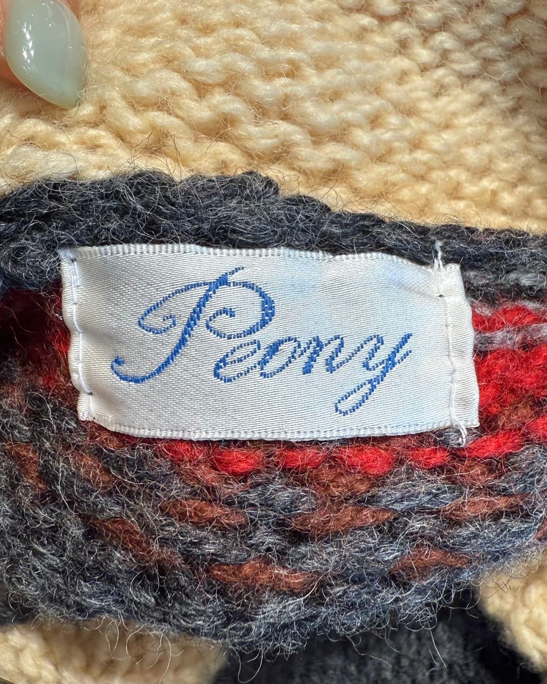 피오니 그레이 윈터 자카드 울 자켓  상품이미지8