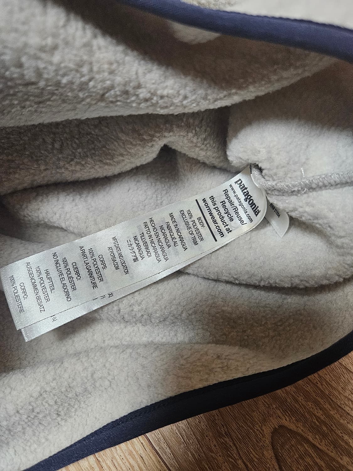 파타고니아 신칠라 25551 라이트웨이트 오트밀 헤더 플리스 후리스 상품이미지3