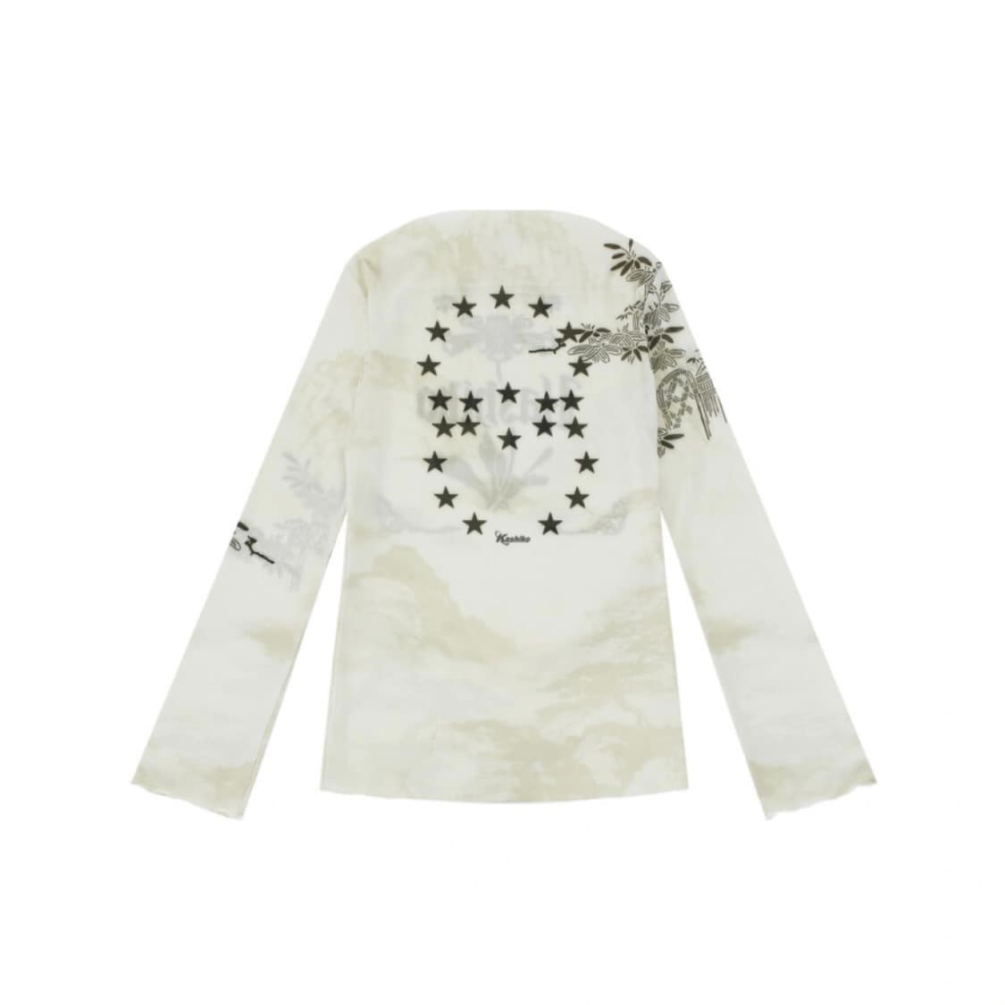  Kashiko Ink Painting Mesh Top 상품이미지2