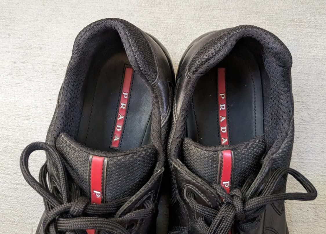 [11.5]프라다 아메리카컵 블랙 무광  상품이미지4