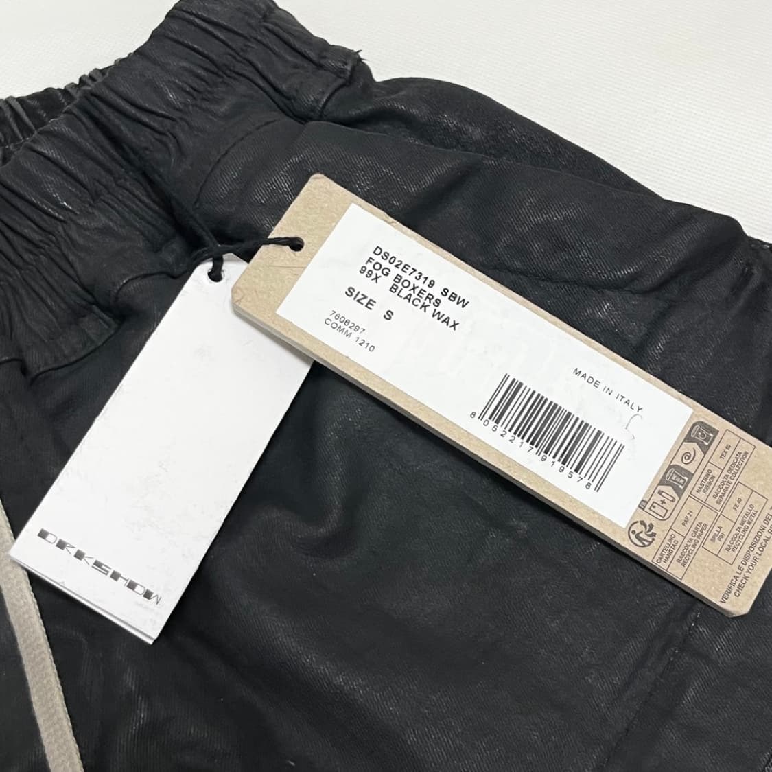 [S]릭오웬스 다크쉐도우 Fog 복서 쇼츠/블랙 왁스 상품이미지3