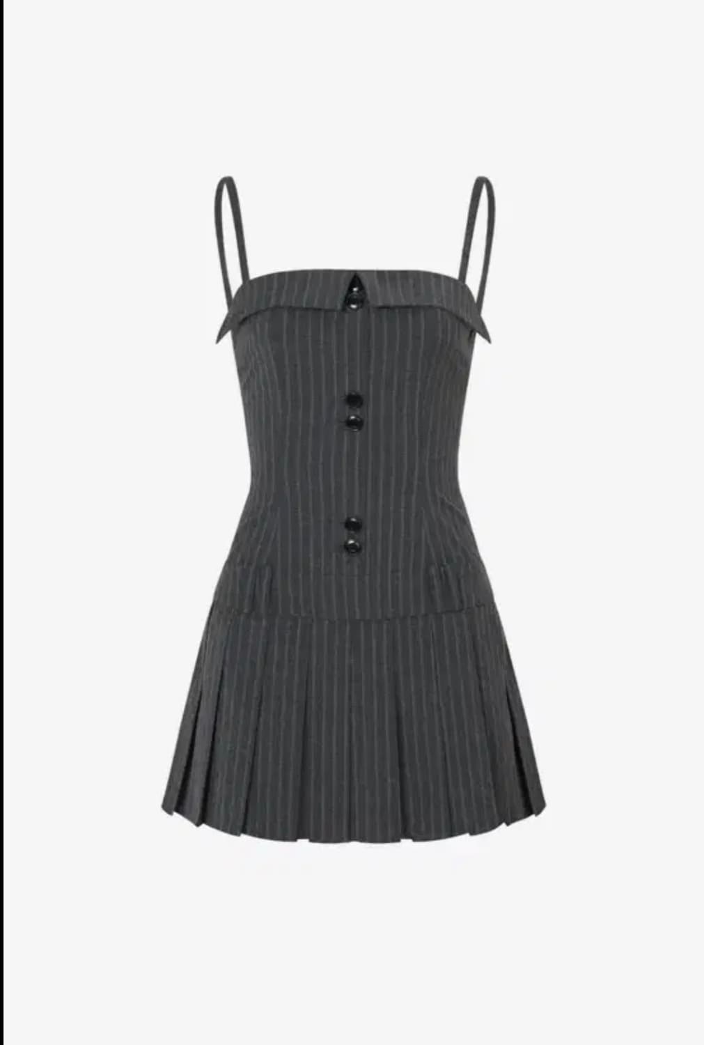 페인오어플레져 하트 탑 드레스 heart top dress 그레이 s 상품이미지1