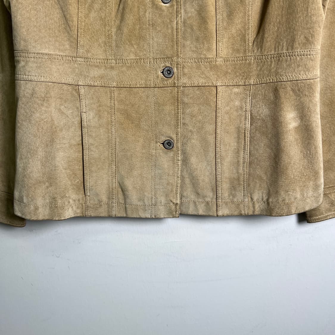 에디바우어 베이지 스웨이드 자켓 L 상품이미지5