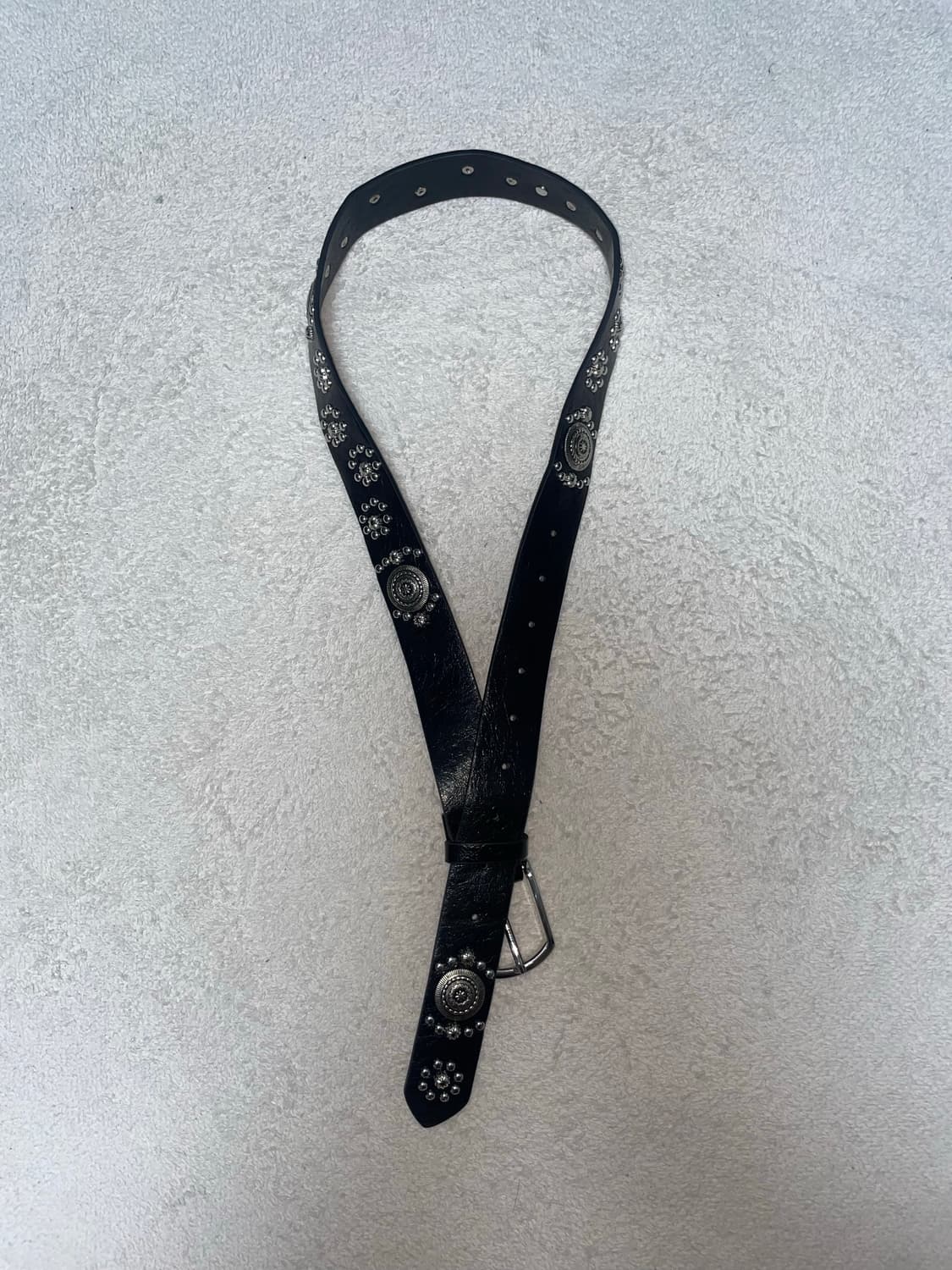 stud leather belt 스터드 가죽 벨트 상품이미지3