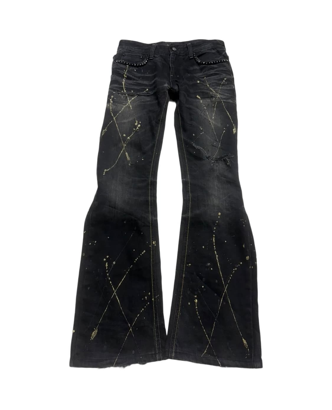 LAGUST V- kei Style Washing Denim Jeans 상품이미지2