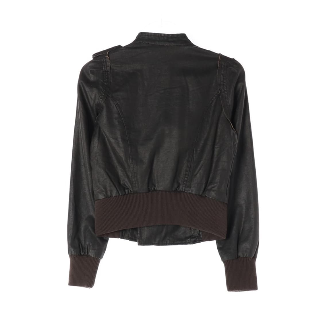 SAMMISHOP 락시크 사선 지퍼 블랙 블루종 상품이미지2