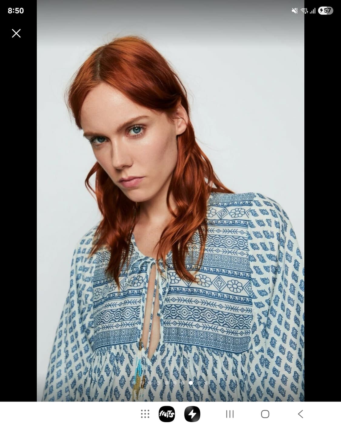 자라 에스닉 아사면  롱 원피스 상품이미지9