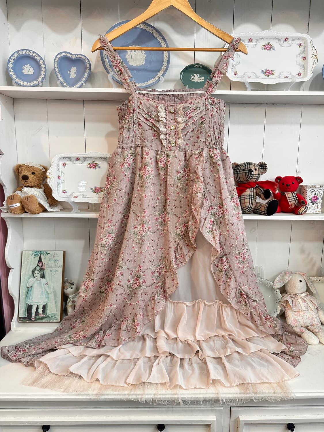 axes femme(악시즈팜) 로즈가든 플라워 쉬폰원피스 상품이미지1