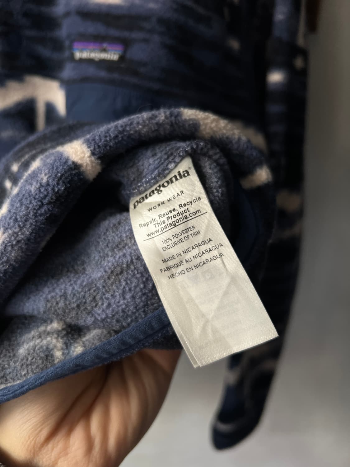 [M]파타고니아 신칠라 나바호 패턴 플리스 풀오버 스웻셔츠 상품이미지6