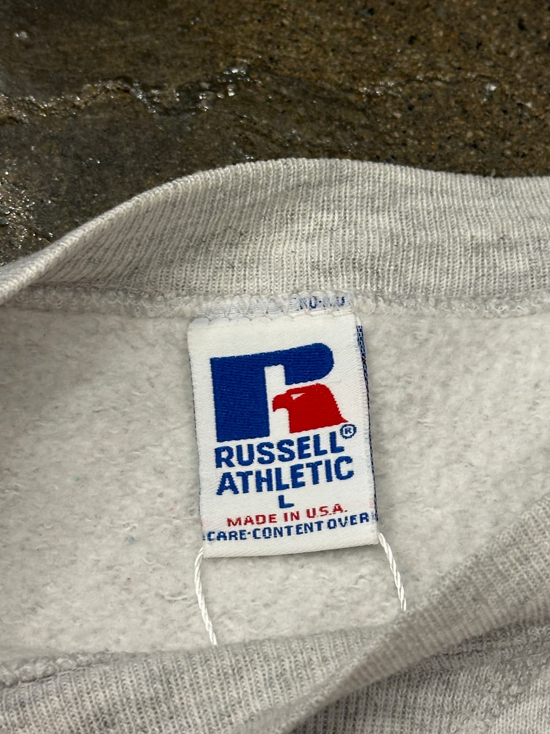 90s Made in USA Russell 러셀  유니버시티스웻셔츠 L 상품이미지5