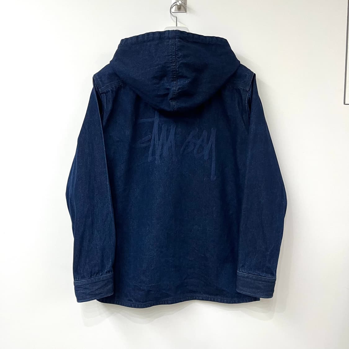 스투시 자수로고 데님 후드 자켓 상품이미지4